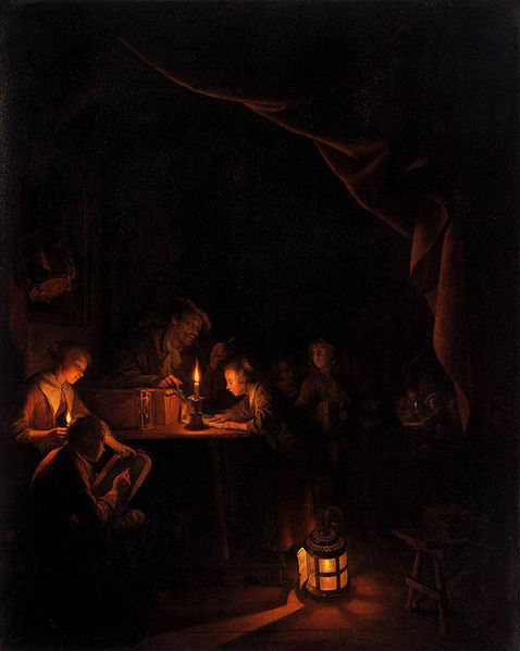 Gerard Dou The Night School.